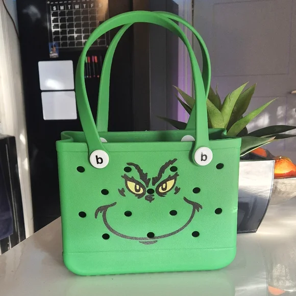 Grinch Green Small Foam Beach Tote Bag "NWT" - Picture 4 of 6